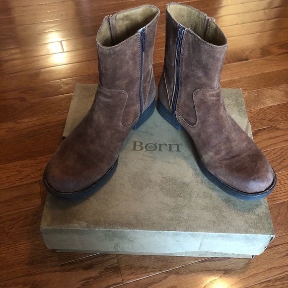 Brown Suede Born Boots - Picture 2 of 6